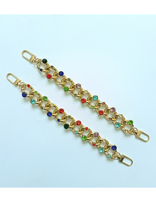 Fashion Single Color Chain Alloy Diamond Chain Removable Buckle