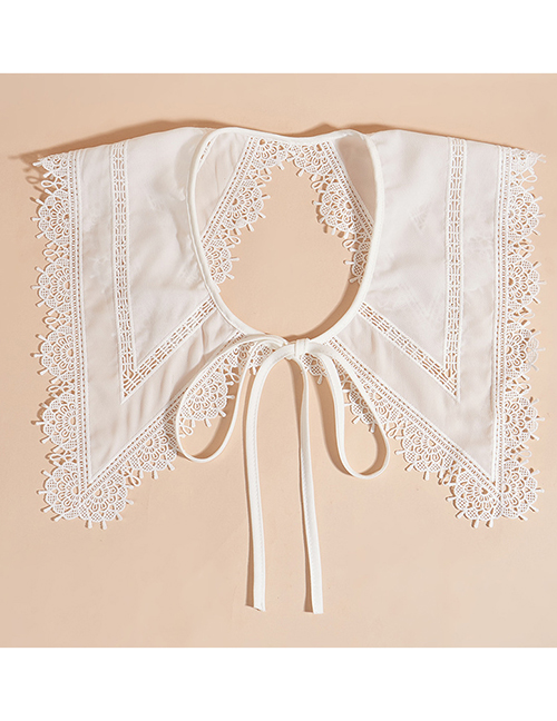 Fashion White Lace Lace Embroidered Fake Collar