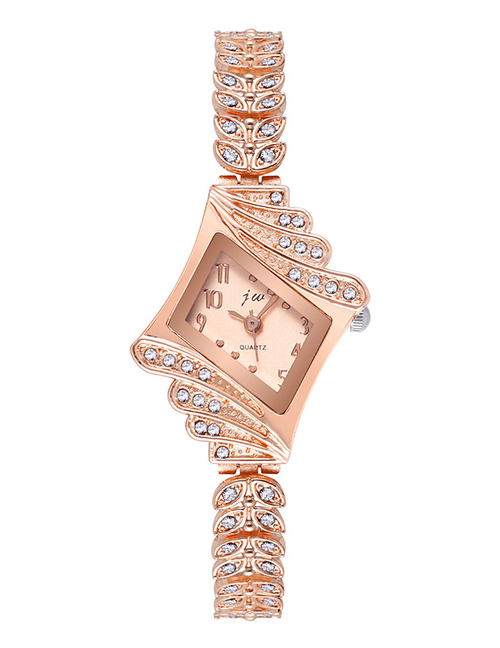 Fashion Rose Gold Finish Titanium Diamond Diamond Watch