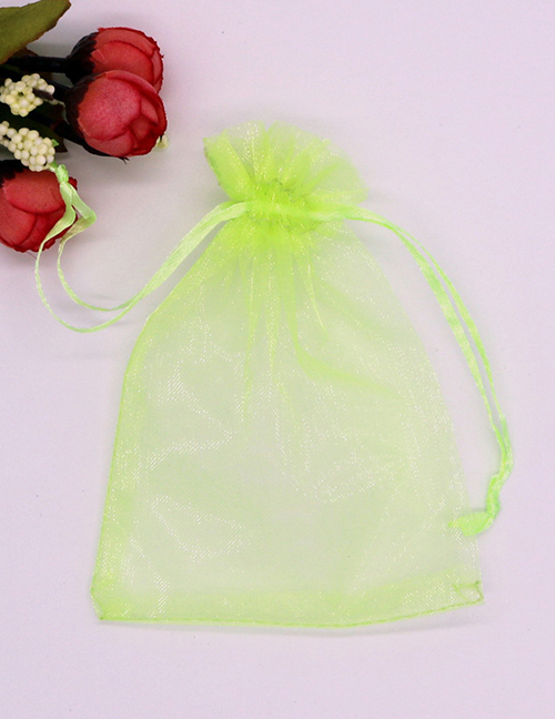 Fashion Fruit Green (100 Batches For A Single Color) Fabric Mesh Drawstring Drawstring Pocket