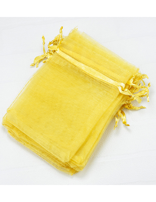 Fashion Gold (100 Batches For A Single Color) Organza Drawstring Mesh Packaging Bag