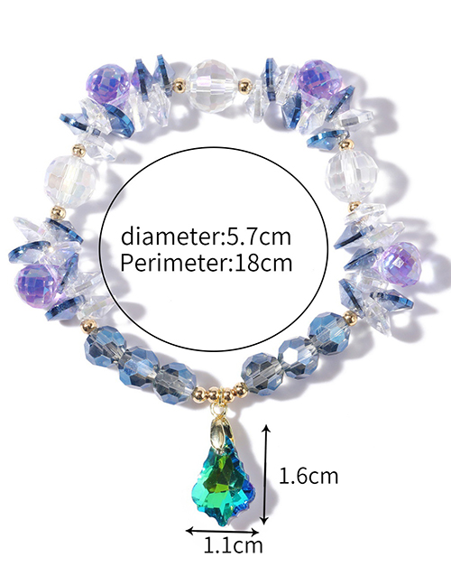 Fashion 11# Geometric Crystal Beaded Bracelet