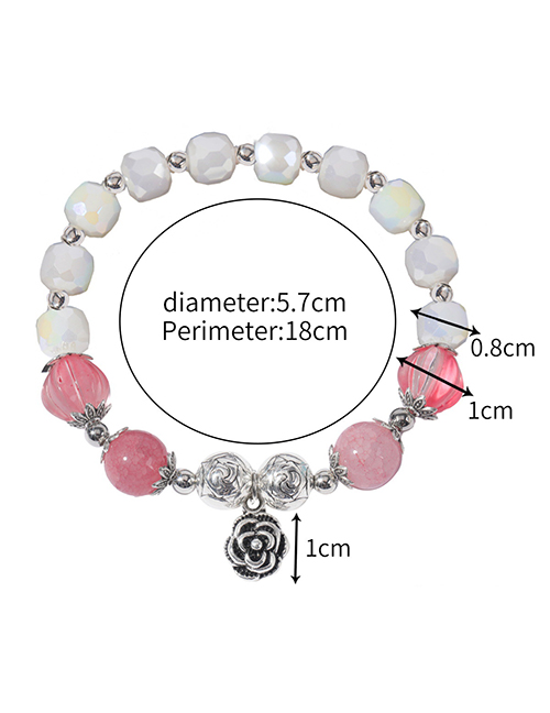 Fashion 12# Geometric Crystal Beaded Bracelet