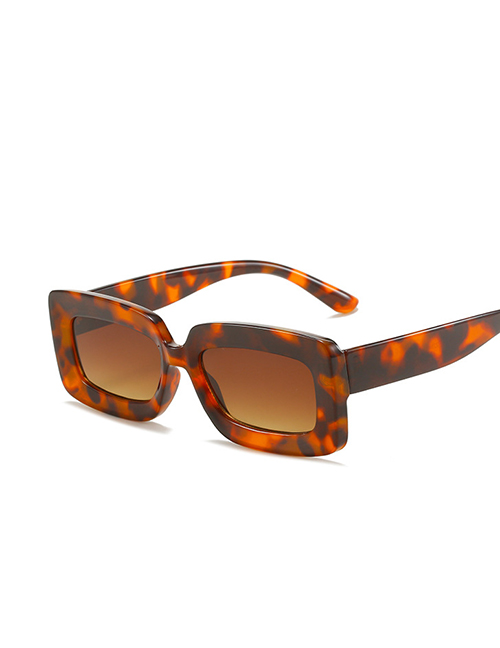 Fashion Leopard Frame Double Tea Tablets Pc Frame Sunglasses
