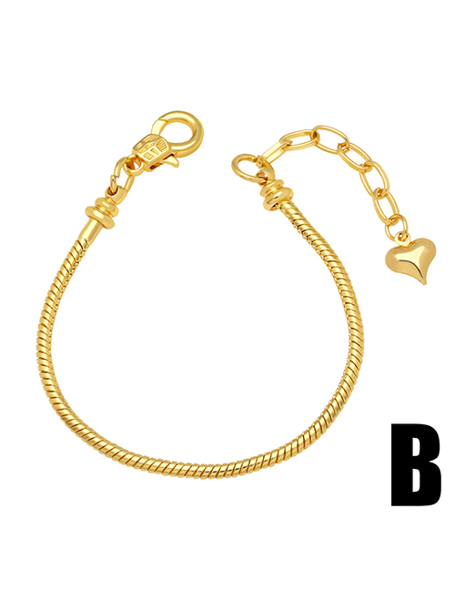 Fashion B Copper Gold Plated Geometric Bracelet