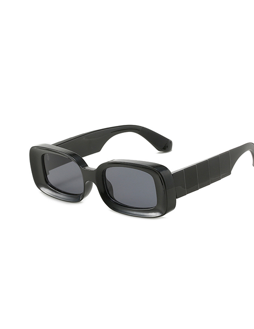 Fashion Black Frame Black Film Small Square Frame Sunglasses