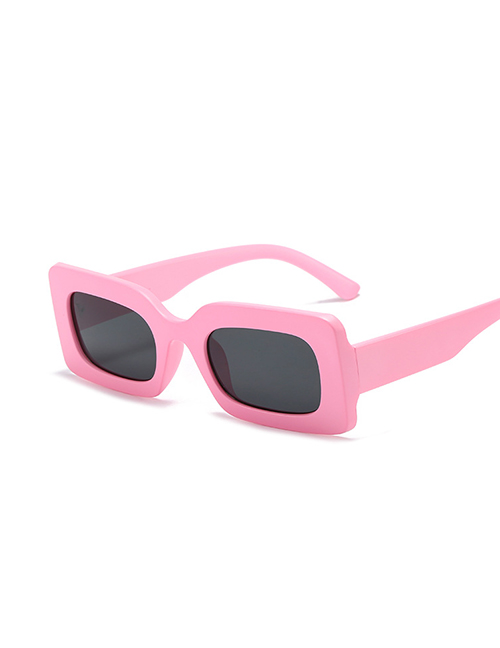 Fashion Powder Frame Gray Sheet Small Square Frame Sunglasses