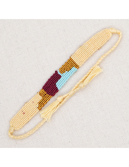 Fashion 9# Geometric Embroidery Floss Braided Bracelet
