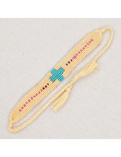 Fashion 18# Geometric Embroidery Floss Braided Bracelet