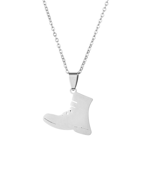 Fashion Silver Color Stainless Steel Boot Necklace