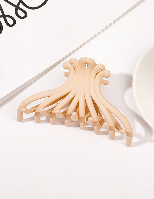 Fashion Beige Frosted Scallop Gripper