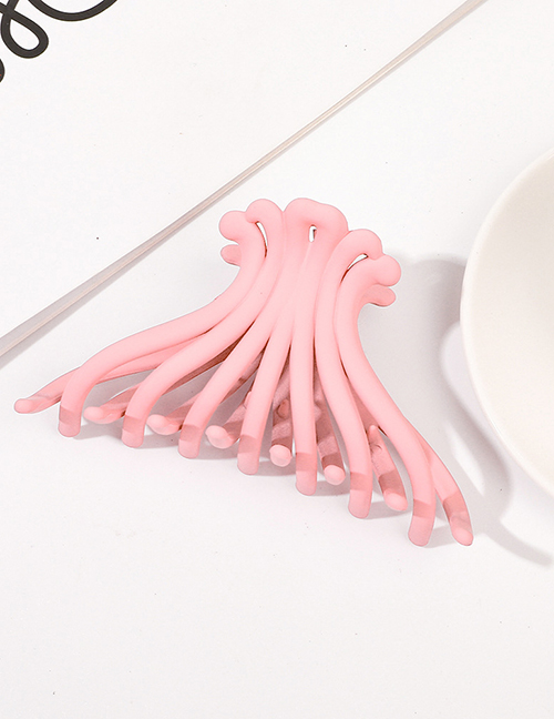 Fashion Light Pink Frosted Scallop Gripper