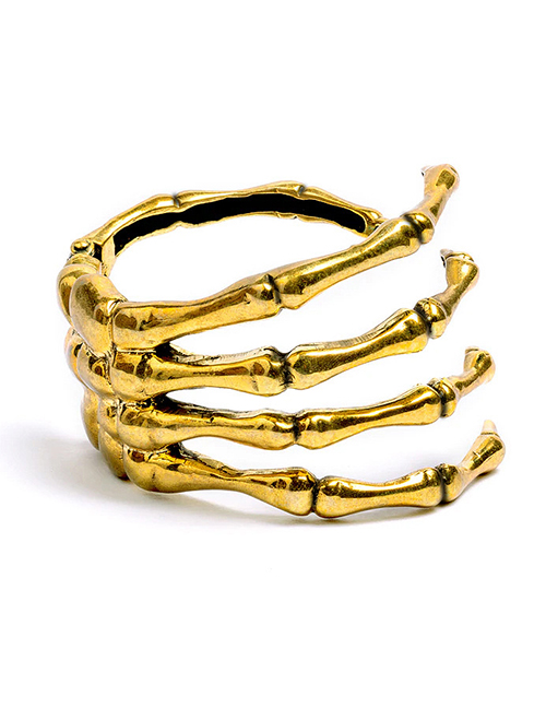 Fashion Ancient Gold Metal Geometric Claw Bracelet