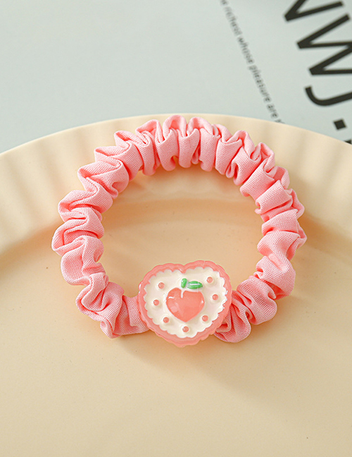 Fashion 4# Peach Pink Hair Ring Resin Peach Wrinkle Headband