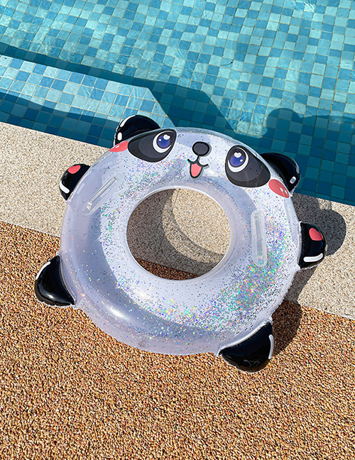 Fashion Stereo Handle Sequin Panda (cm) 70 Swimming Ring 280g (cm) Pvc Cartoon Three-dimensional Swimming Seat  Ordinary Pvc