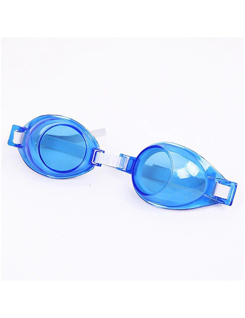 Fashion Children's Paper Card Swimming Goggles Dark Blue Silicone Waterproof And Anti-fog Swimming Goggles  Pe