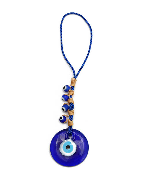 Fashion Blue Geometric Glass Eye Wall Hanging