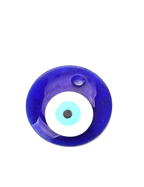 Fashion Blue 50mm Geometric Glass Eye Diy Jewelry Accessories