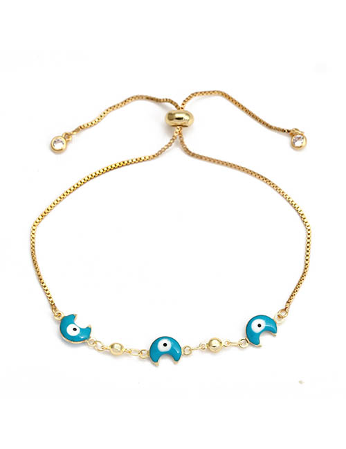 Fashion 5# Solid Copper Geometric Eye Bracelet