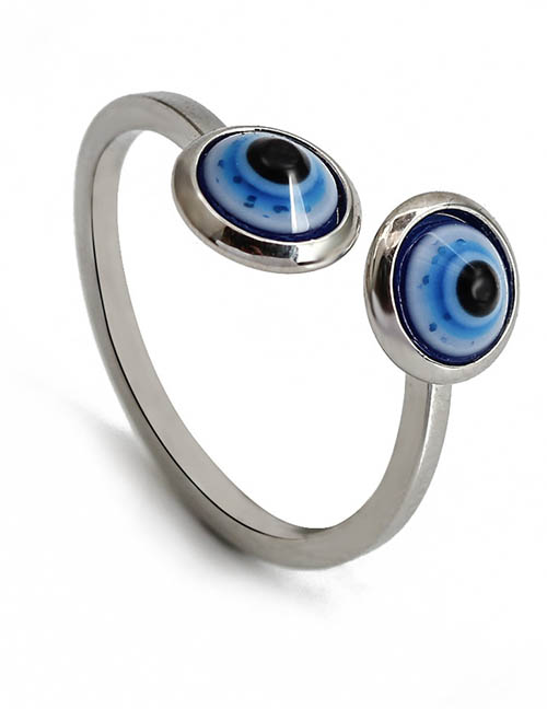 Fashion 3# Alloy Geometric Eye Open Ring