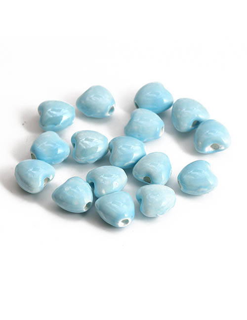 Fashion 2# Ceramic Love Loose Beads Accessories (30pcs/pack)