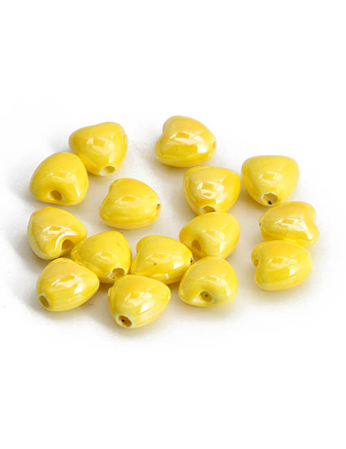 Fashion 9# Ceramic Love Loose Beads Accessories (30pcs/pack)