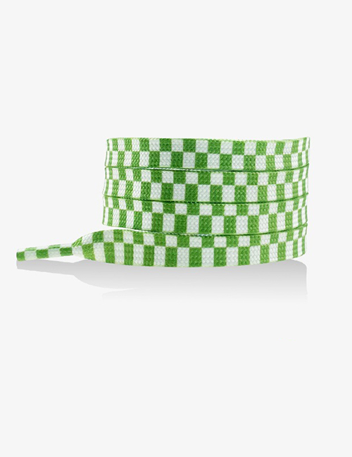 Fashion Green And White 80cm Polyester Check Laces