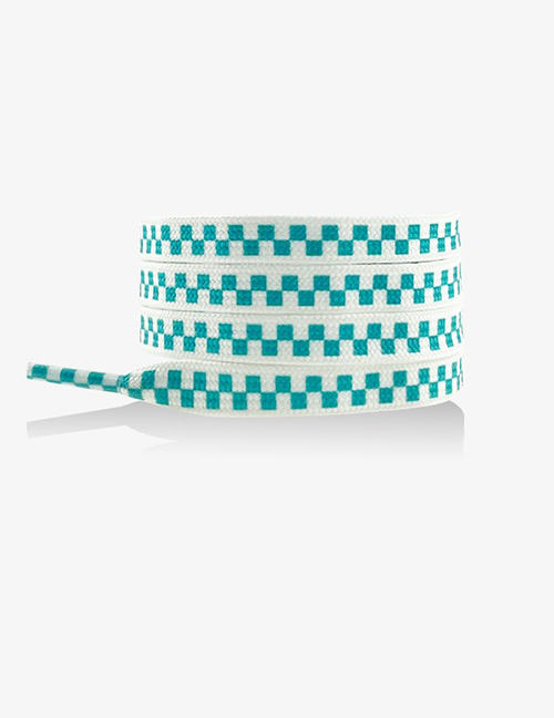 Fashion Three-dimensional Mint Green 160cm Polyester Check Laces