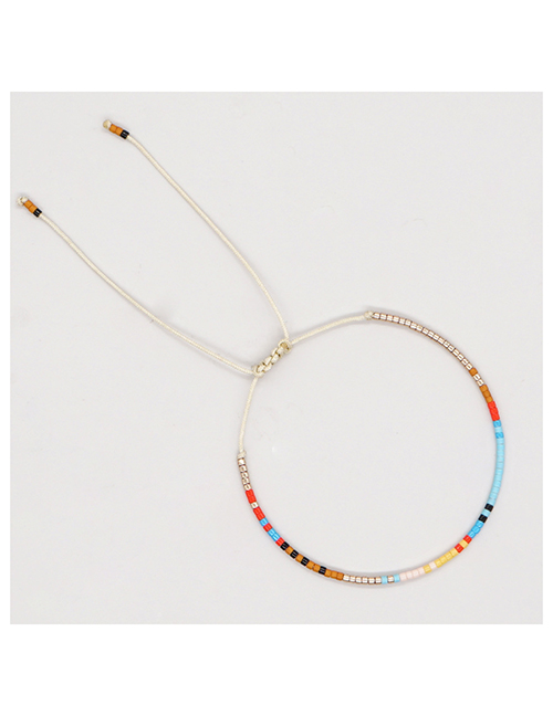 Fashion L Geometric Colorful Rice Beaded Bracelet