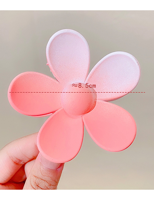 Fashion 6# Flower Big Clip Resin Gradient Frosted Flower Grab Clip
