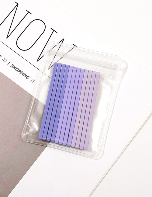 Fashion Purple Alloy Gradient Paint Clip Set