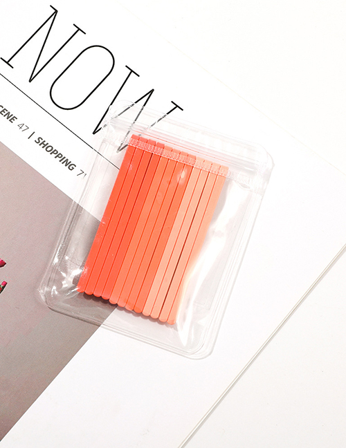 Fashion Orange Alloy Gradient Paint Clip Set