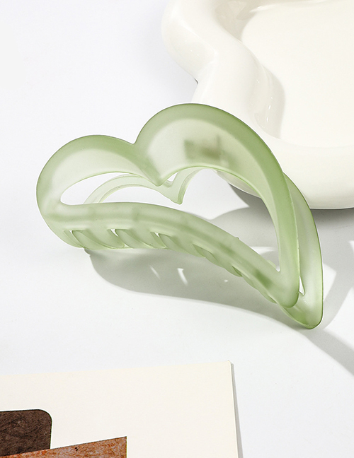 Fashion Matte Frosted Green Series-9.5cm Love Resin Frosted Love Gripper