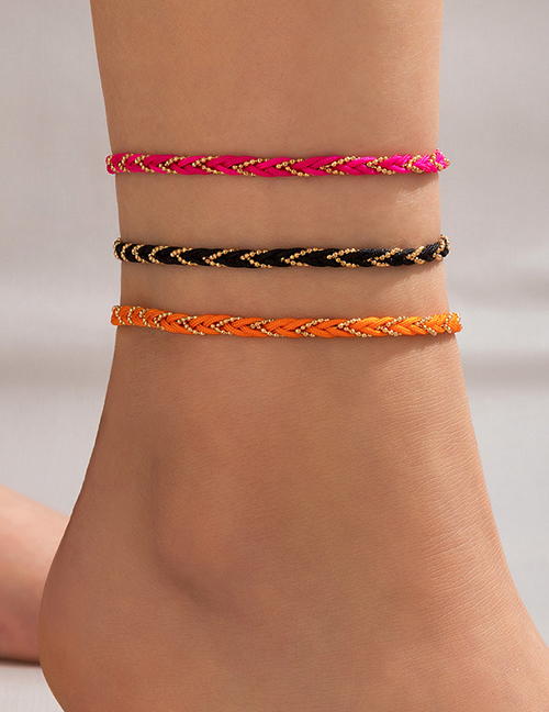 Fashion 6# Colorful Cord Braided Anklet