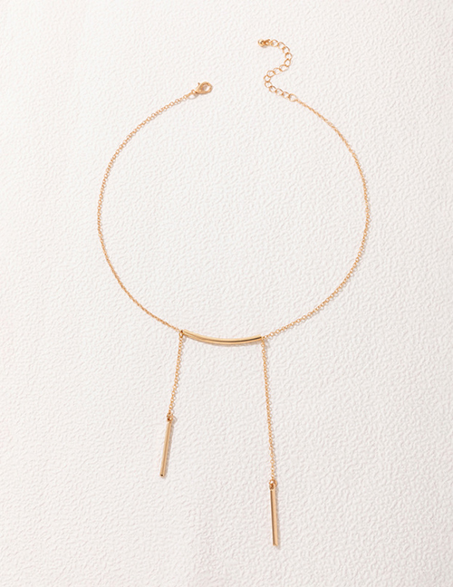 Fashion Gold Alloy Geometric Fringe Necklace