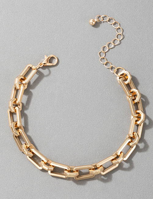 Fashion Gold Alloy Geometric Chain Bracelet
