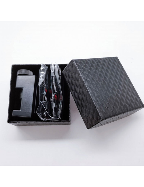 Fashion Bracelet + Black Box Alloy Diamond Geometric Cross Magnetic Bracelet + Black Box