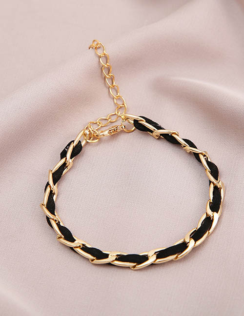 Fashion Gold Alloy Chain Braided Bracelet