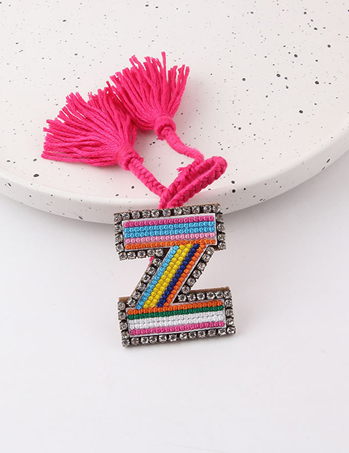 Fashion Z Geometric Diamond Cord Braided 26 Letter Bracelet