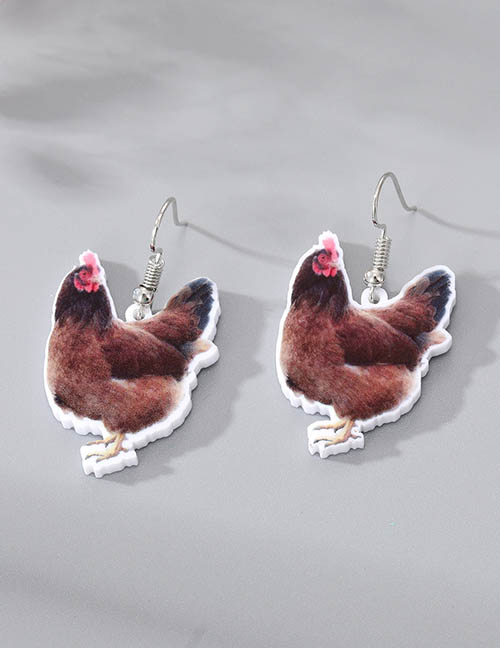 Fashion Hen Earrings Acrylic Hen Earrings