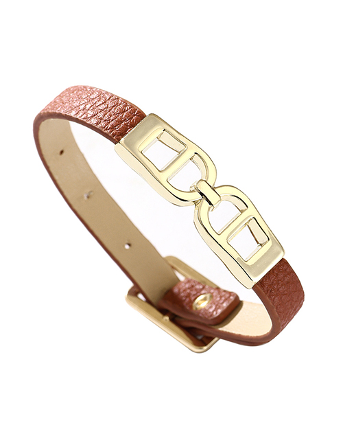 Fashion Brown Metal Geometric Bracelet