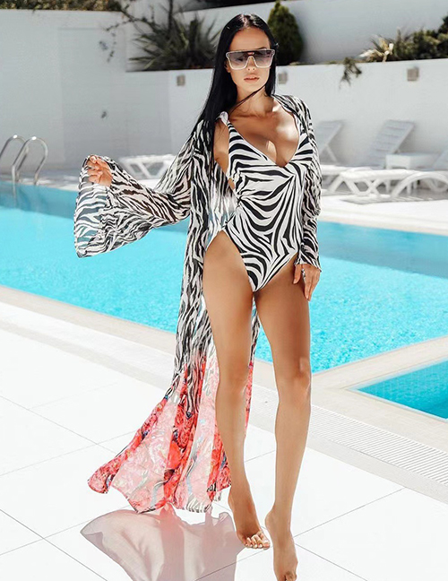 Fashion Zebra Zebra Print One-piece Swimsuit