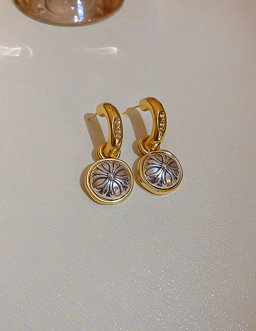 Fashion Gold Color (round) Metal Geometric Circle Earrings