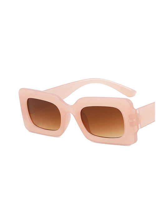 Fashion Jelly Powder Small Square Frame Sunglasses