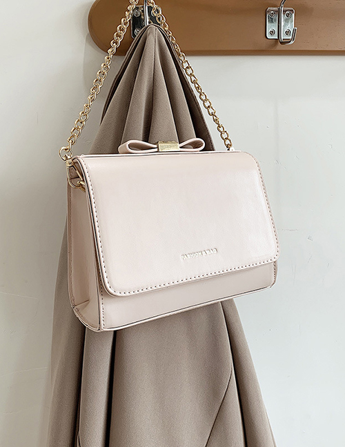Fashion Pink Pu Geometric Flap Crossbody Bag
