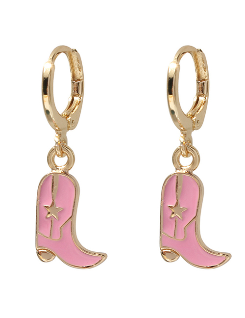 Fashion 7# Copper Drip Boot Earrings