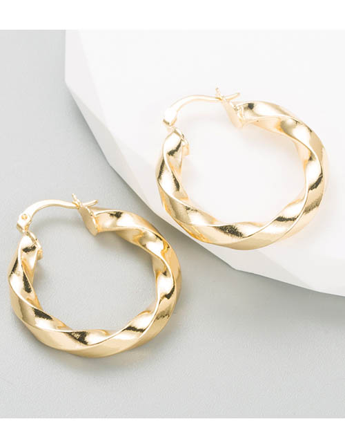 Fashion Spiral Alloy Geometric Spiral Round Earrings