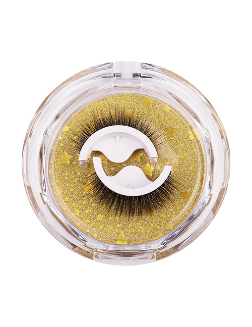 Fashion W02 Simulation Wild Sunflower Self-adhesive False Eyelashes Two Pairs