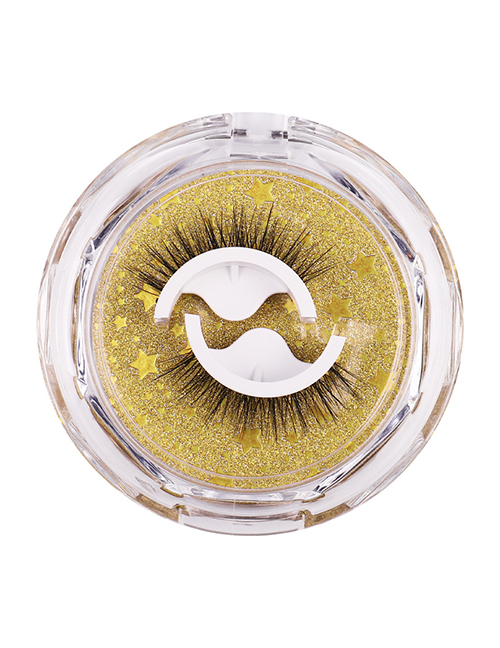 Fashion W08 Japanese Nude Makeup Sunflower Self-adhesive False Eyelashes Two Pairs
