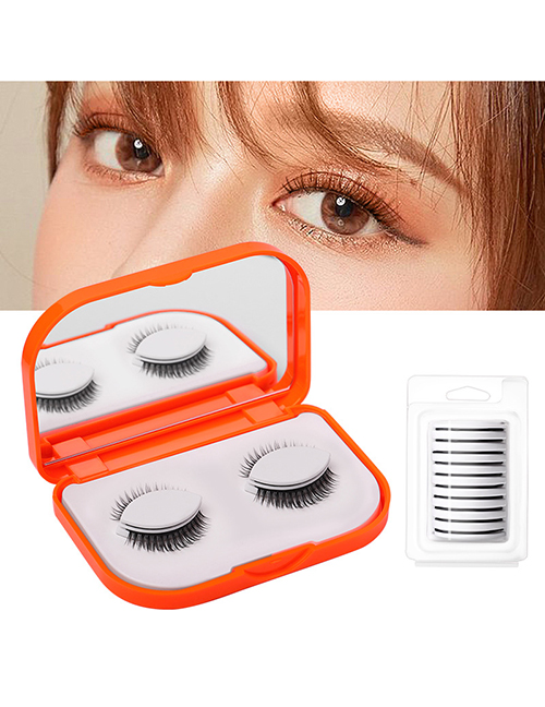 Fashion Z2-05 Dense Light European + 10 Jelly Strips Fiber Self-adhesive Glue-free False Eyelashes